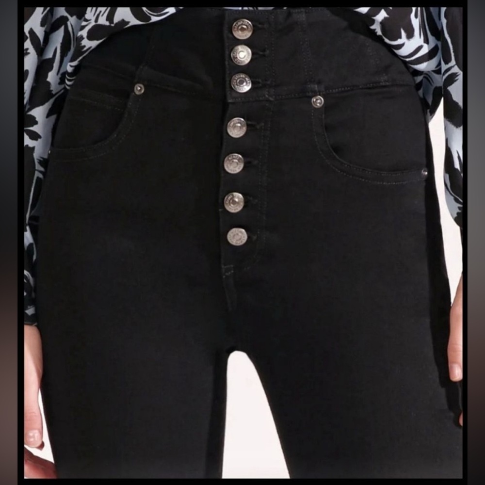 Veronica Beard Katherine Corset Extra High Rise Skinny Jean - Picture 3 of 3